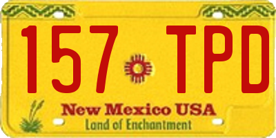 NM license plate 157TPD