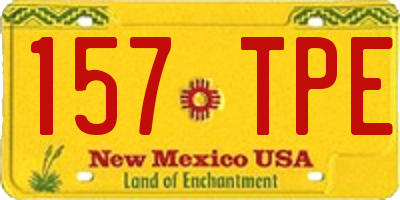 NM license plate 157TPE