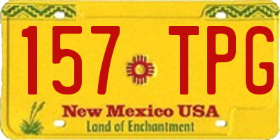 NM license plate 157TPG