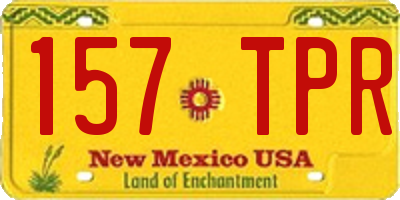 NM license plate 157TPR