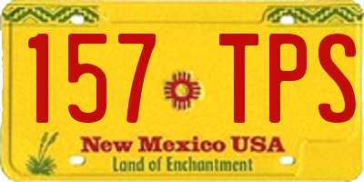 NM license plate 157TPS