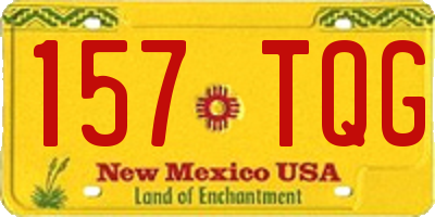 NM license plate 157TQG