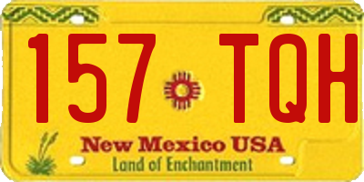NM license plate 157TQH
