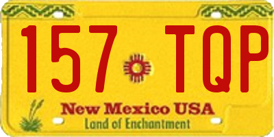 NM license plate 157TQP