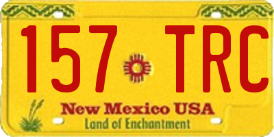 NM license plate 157TRC