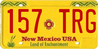 NM license plate 157TRG