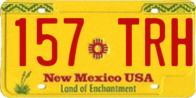 NM license plate 157TRH