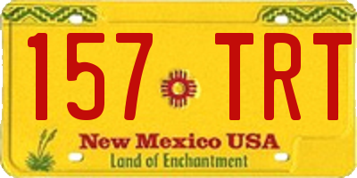 NM license plate 157TRT