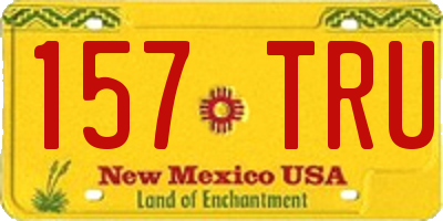 NM license plate 157TRU