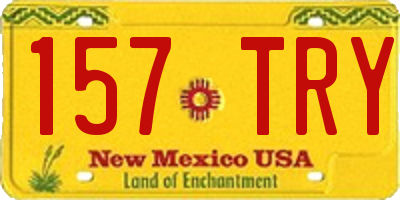 NM license plate 157TRY
