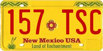 NM license plate 157TSC