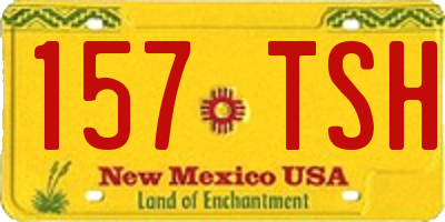 NM license plate 157TSH