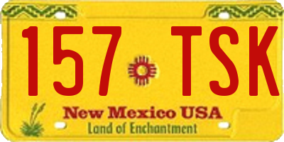 NM license plate 157TSK