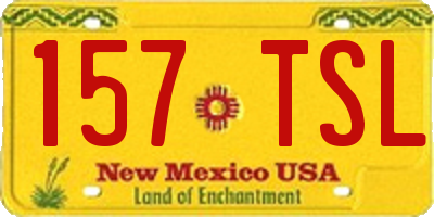 NM license plate 157TSL