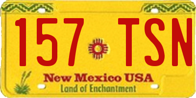 NM license plate 157TSN