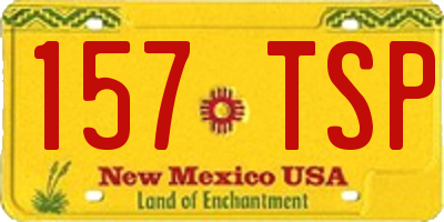 NM license plate 157TSP