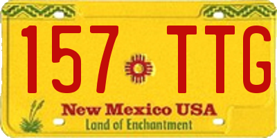 NM license plate 157TTG