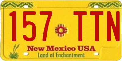 NM license plate 157TTN