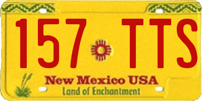 NM license plate 157TTS
