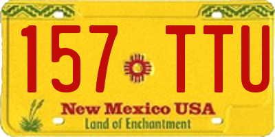 NM license plate 157TTU