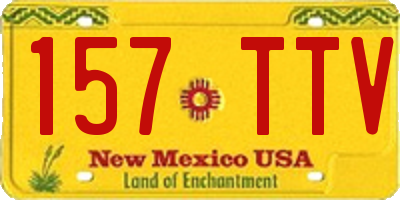NM license plate 157TTV