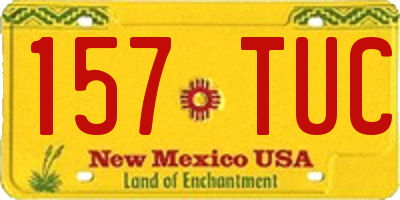 NM license plate 157TUC