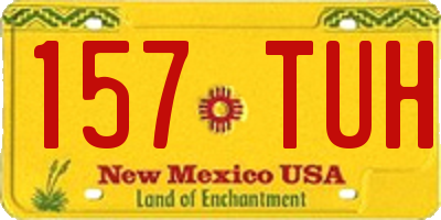 NM license plate 157TUH