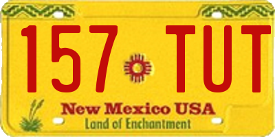 NM license plate 157TUT