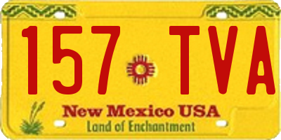 NM license plate 157TVA