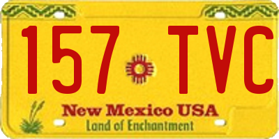 NM license plate 157TVC