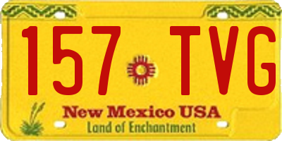 NM license plate 157TVG