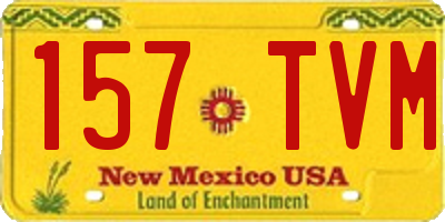 NM license plate 157TVM