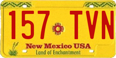 NM license plate 157TVN