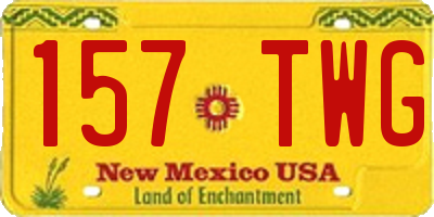 NM license plate 157TWG
