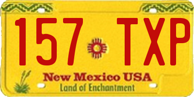 NM license plate 157TXP