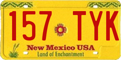 NM license plate 157TYK