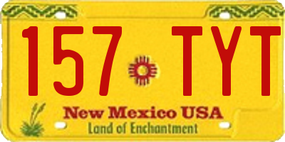 NM license plate 157TYT