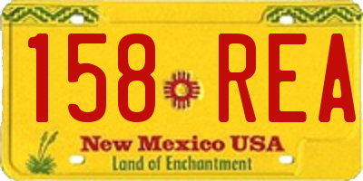 NM license plate 158REA