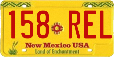 NM license plate 158REL