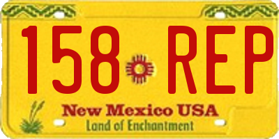 NM license plate 158REP