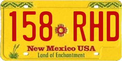 NM license plate 158RHD