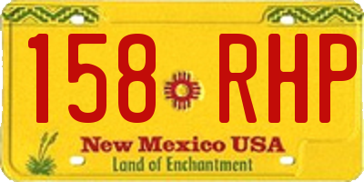 NM license plate 158RHP