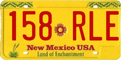 NM license plate 158RLE