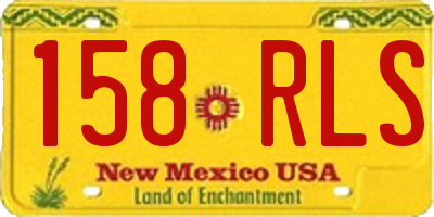 NM license plate 158RLS