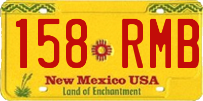 NM license plate 158RMB