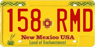 NM license plate 158RMD