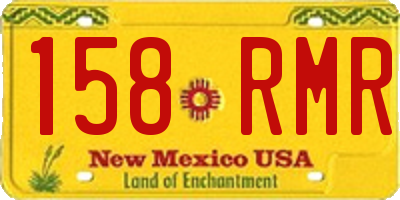 NM license plate 158RMR