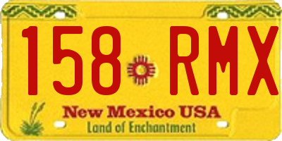 NM license plate 158RMX