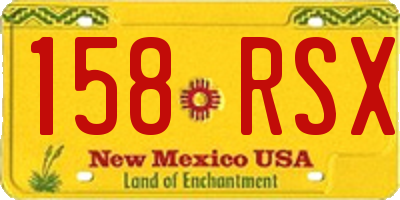 NM license plate 158RSX