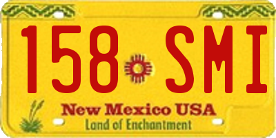 NM license plate 158SMI